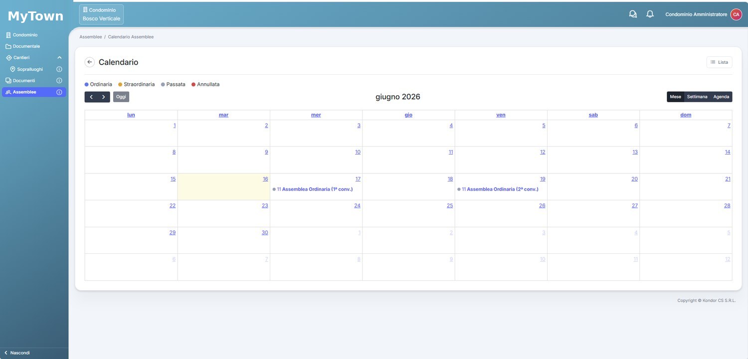 Calendario delle assemblee per data.