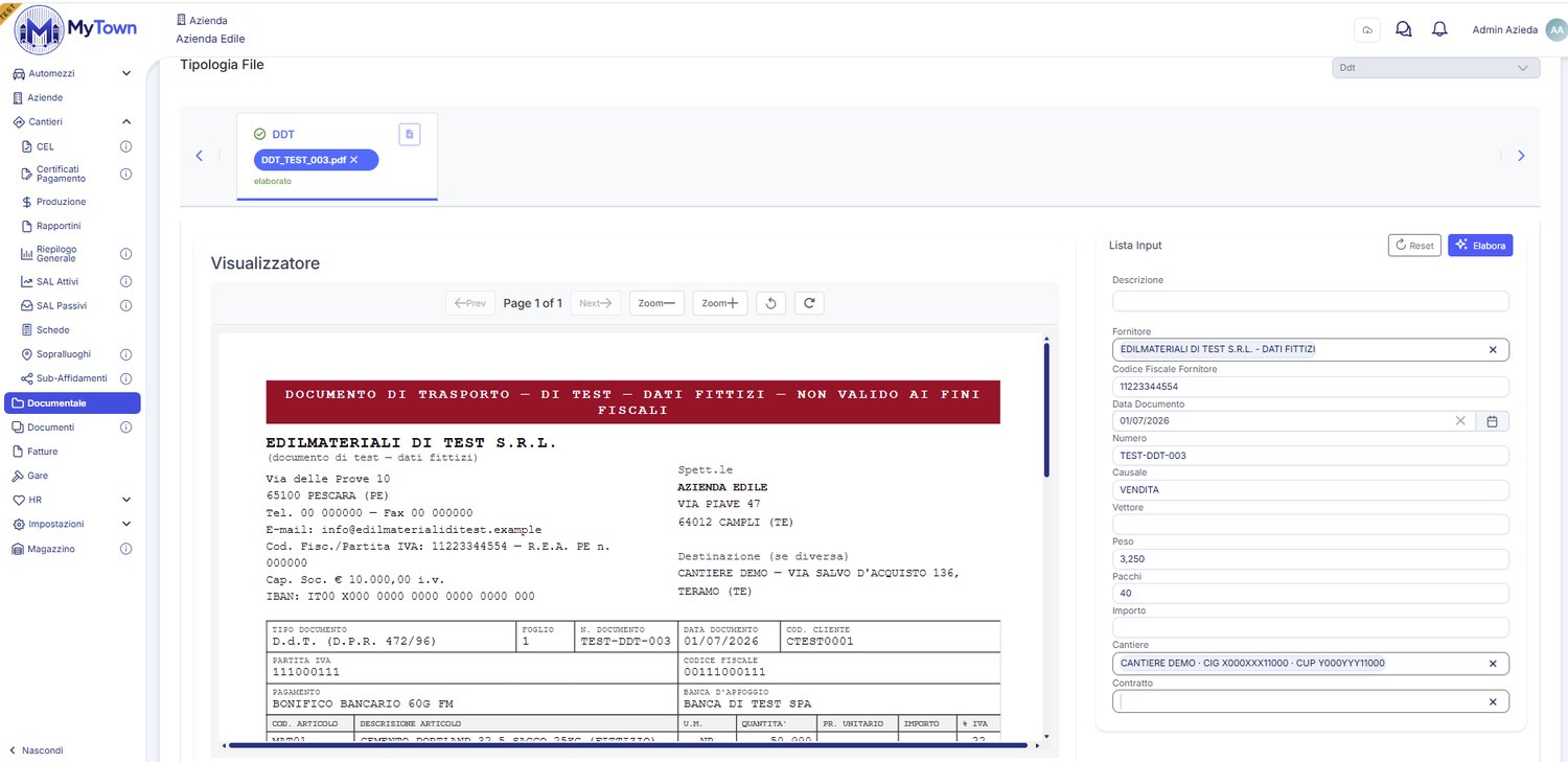 DDT: i campi compilati automaticamente dall'AI.
