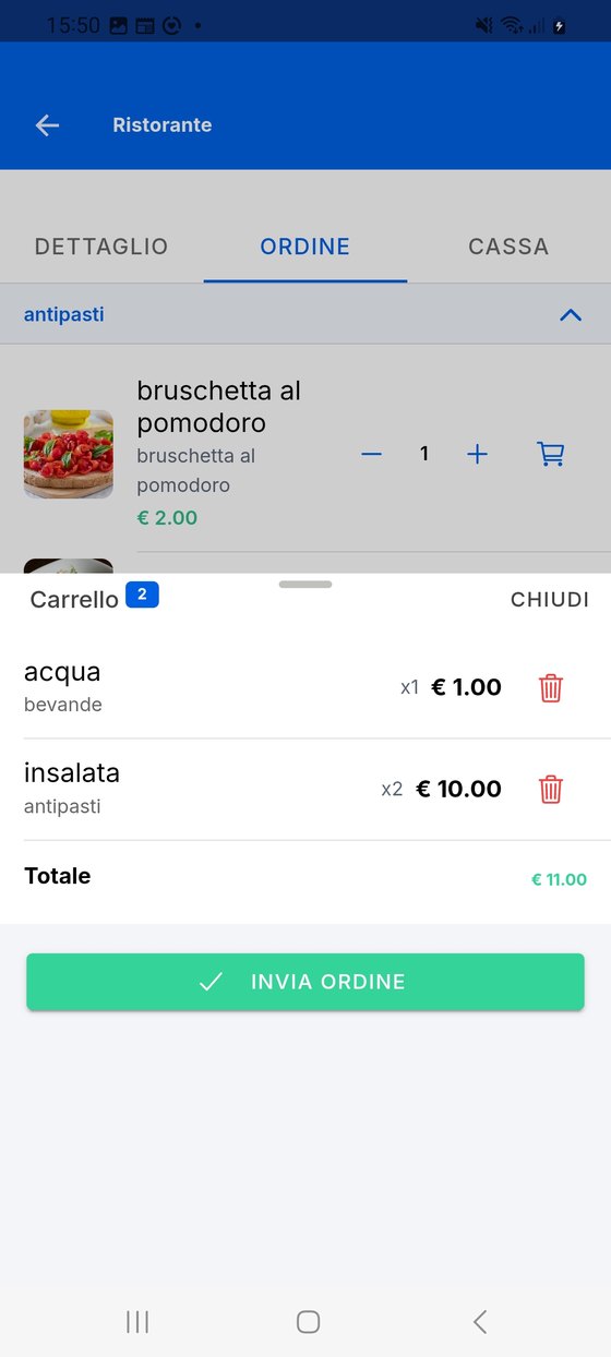 Ordina dal tavolo.