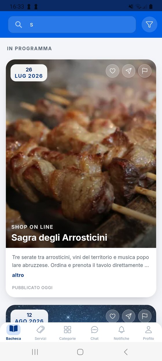 Scopre gli eventi nella bacheca.