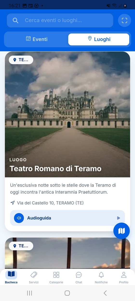 Scheda del luogo con audioguida.